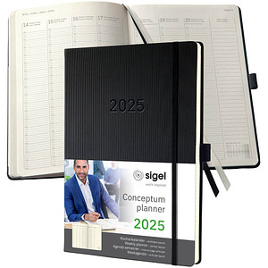 4004360780943 - Buchkalender C2518 Conceptum schwarz 1 Woche 2 Seiten (ca A4) 2025 4004360780943 Sigel 4004360780943 - Buchkalender C2518 Conceptum schwarz 1 Woche 2 Seiten (ca A4) 2025 4004360780943 Sigel